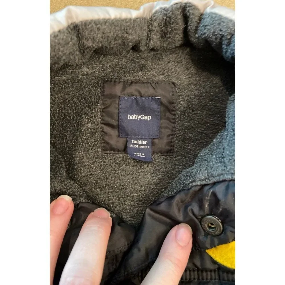Gap batman Puffer Vest‎ 18-24 mos winter fall Vintage Classic